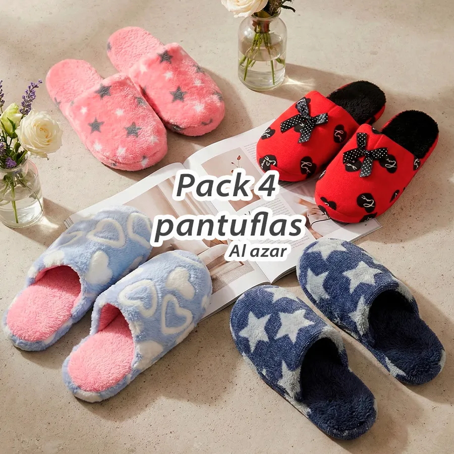 PANTUFLA-02 4pzas 7869